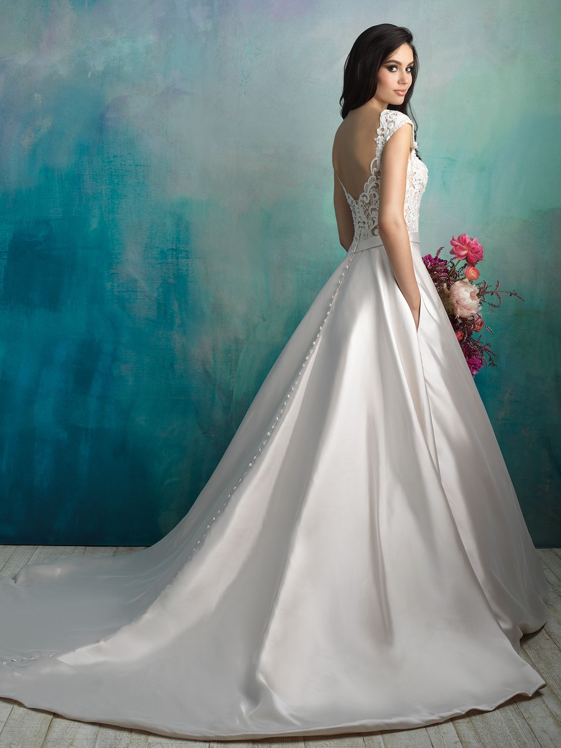 Allure 9517aline Gownsaletimeless Bridalwearback Timeless Bridalwear 